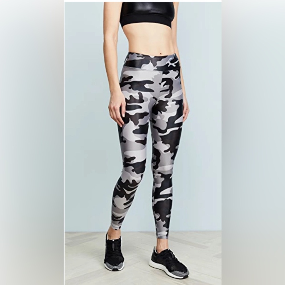 Koral Black and Gray Camouflage Leggings